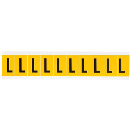 Letter Label, L, 1-1/2in.Hx7/8in.W, Vinyl