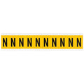 Letter Label, N, 1-1/2in.Hx7/8in.W, Vinyl