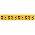 Letter Label, S, 1-1/2in.Hx7/8in.W