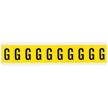 LetterLabel, Vinyl, 1-1/2inH, 7/8inW