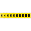 Letter Label, H, 1-1/2in.Hx7/8in.W, Vinyl