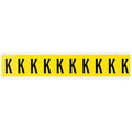 Letter Label, K, 1-1/2in.Hx7/8in.W