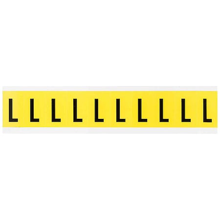 LetterLabel, Vinyl, 1-1/2inH, 7/8inW