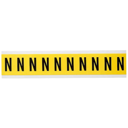 Letter Label, N, 1-1/2in.Hx7/8in.W