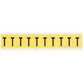 Letter Label, T, 1-1/2in.Hx7/8in.W