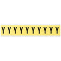 Letter Label, Y, 1-1/2in.Hx7/8in.W, Vinyl