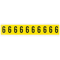 NumberLabel, Vinyl, 1-1/2inH, 7/8inW