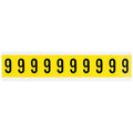 Number Label, 9, 1-1/2in.Hx7/8in.W