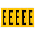 Letter Label, E, 5in.Hx1-3/4in.W, Vinyl