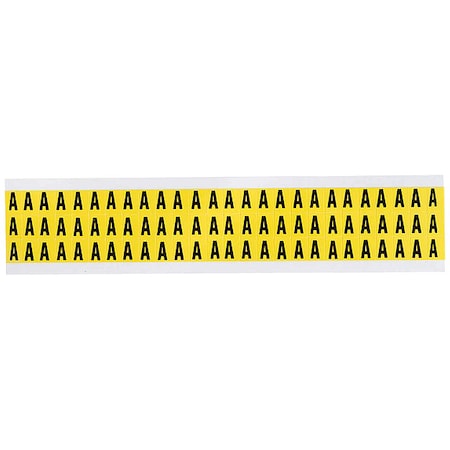 Letter Label, A, 1/2in.Hx11/32in.W, Vinyl
