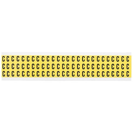 Letter Label, C, 1/2in.Hx11/32in.W, Vinyl
