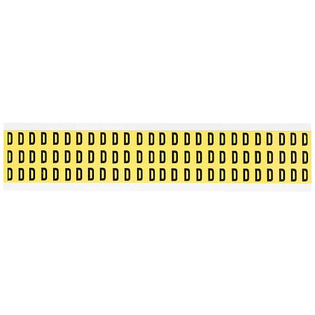 Letter Label, D, 1/2in.Hx11/32in.W, Vinyl