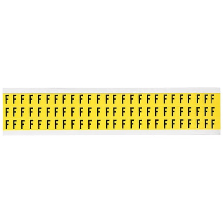 Letter Label, F, 1/2in.Hx11/32in.W, Vinyl