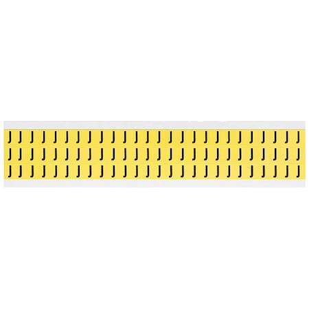 Letter Label, J, 1/2in.Hx11/32in.W, Vinyl