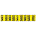 Letter Label, K, 1/2in.Hx11/32in.W, Vinyl