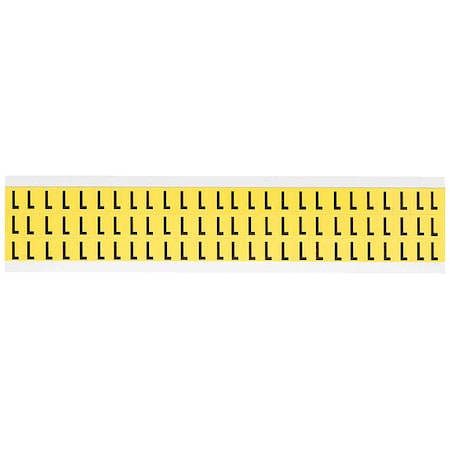 Letter Label, L, 1/2in.Hx11/32in.W, Vinyl