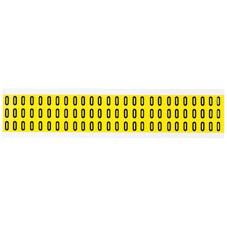 Letter Label, O, 1/2in.Hx11/32in.W, Vinyl
