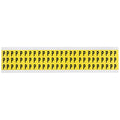 Letter Label, P, 1/2in.Hx11/32in.W, Vinyl