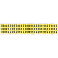 Letter Label, R, 1/2in.Hx11/32in.W, Vinyl