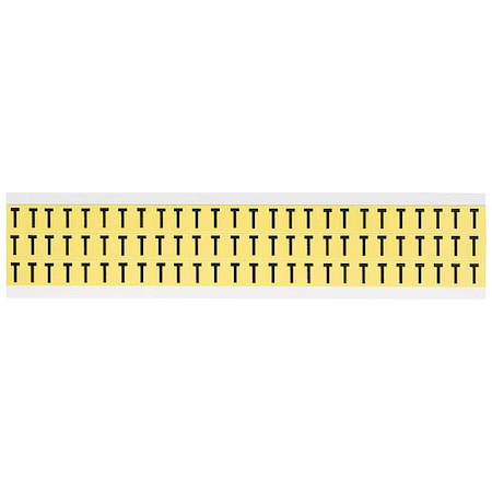 Letter Label, T, 1/2in.Hx11/32in.W, Vinyl