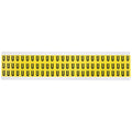 Letter Label, U, 1/2in.Hx11/32in.W, Vinyl