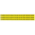 Letter Label, W, 1/2in.Hx11/32in.W, Vinyl