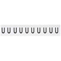 Letter Label, Character U, 1-1/2 In. H, PK10