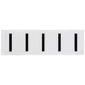 Letter Label, I, 2-1/4inHx1-13/16inW, Vinyl, PK5