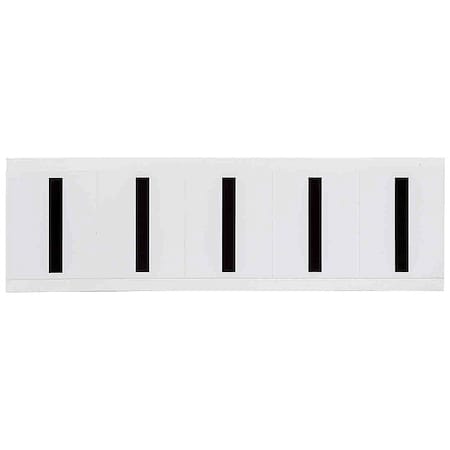 Letter Label, I, 2-1/4inHx1-13/16inW, Vinyl, PK5