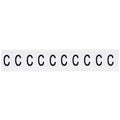 Letter Label, Vinyl, 1-1/2 in H, 1 in W