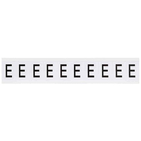 Letter Label, Character E, 1-1/2 In. H, PK10