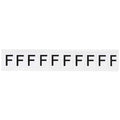 Letter Label, Character F, 1-1/2 In. H