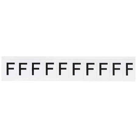 Letter Label, Character F, 1-1/2 In. H