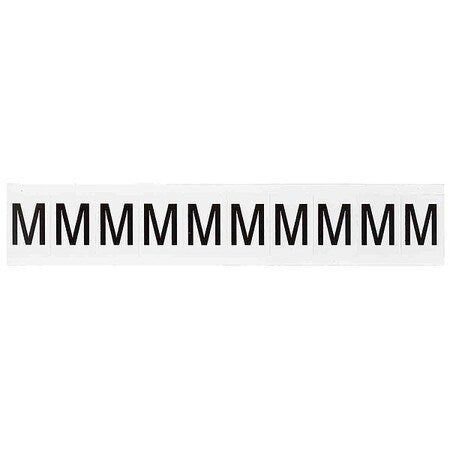 Letter Label, Character M, 1-1/2 In. H, PK10