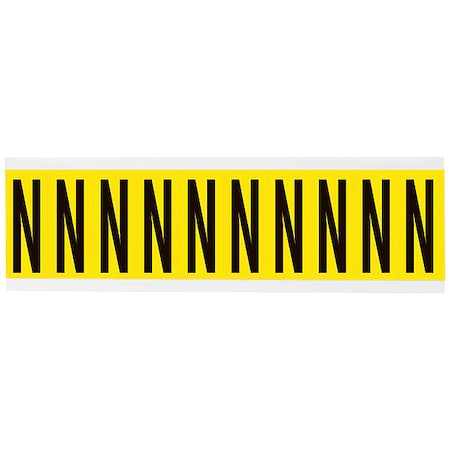 LetterLabel, Vinyl, 2-1/4inH, 7/8inW