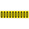Letter Label, O, 2-1/4in.Hx7/8in.W, Vinyl