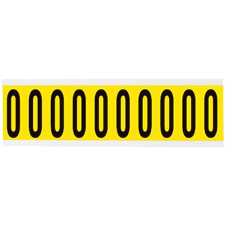 Letter Label, O, 2-1/4in.Hx7/8in.W, Vinyl