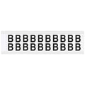 Letter Label, B, 3/4in.Hx21/32in.W, Vinyl