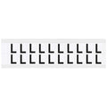 Letter Label, L, 3/4in.Hx21/32in.W, Vinyl