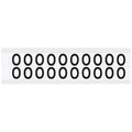 Letter Label, O, 3/4in.Hx21/32in.W, Vinyl