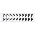 Letter Label, P, 3/4in.Hx21/32in.W, Vinyl
