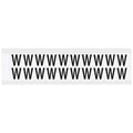 Letter Label, W, 3/4in.Hx21/32in.W, Vinyl