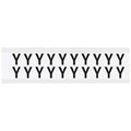 Letter Label, Y, 3/4in.Hx21/32in.W, Vinyl