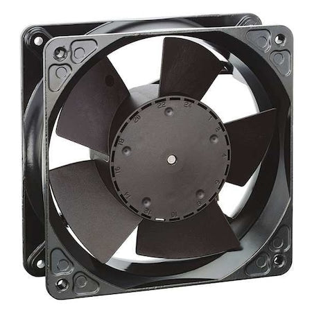 Axial Fan, Square, 24V DC, 1 Phase, Cast Aluminum, 4 11/16 in W.