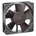 Axial Fan, Square, 12V DC, 1 Phase, PBT Plastic, 4 11/16 in W.
