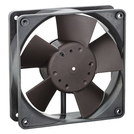 Axial Fan, Square, 12V DC, 1 Phase, PBT Plastic, 4 11/16 in W.