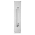 Door Pull Plate, Stainless Steel, 16"L x 6"W, 1.5" Proj.