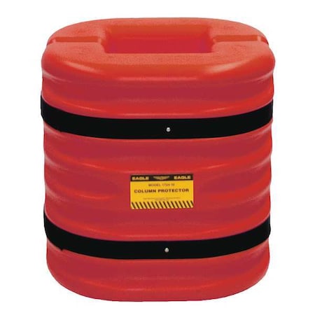 Column Protectr, Fits 12 in., HDPE, Rd