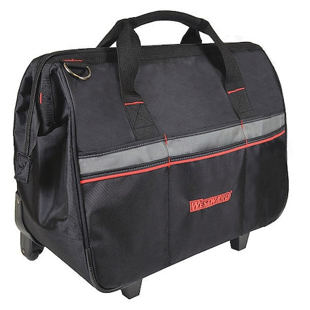 Tool Bag, Black, Polyester, 21 Pockets