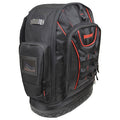 Tool Backpack, Black, Polyester, 22 Pockets